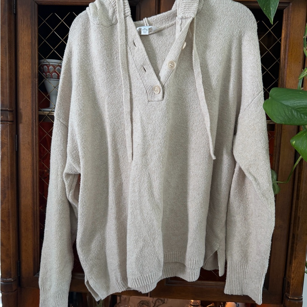 Tan Sweater Hoodie